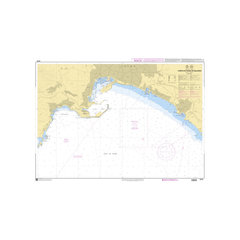 Shom C - 6775 - (fac-similé de la carte ES 4211) - Puerto de Palma de Mallorca | Librairie Maritime Nautic Way