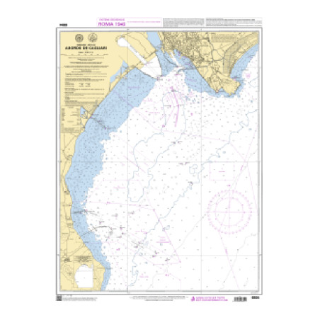 Shom C - 6804 - (fac-similé de la carte IT 299) - Abords de Cagliari | Librairie Maritime Nautic Way