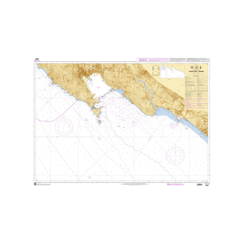 Shom C - 6961 - INT 3364 - (fac-similé de la carte IT 115) - Golfe de La Spezia | Librairie Maritime Nautic Way