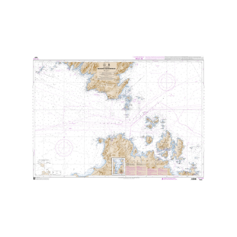 Shom C - 7024 - INT 3350 - Bouches de Bonifacio | Librairie Maritime Nautic Way