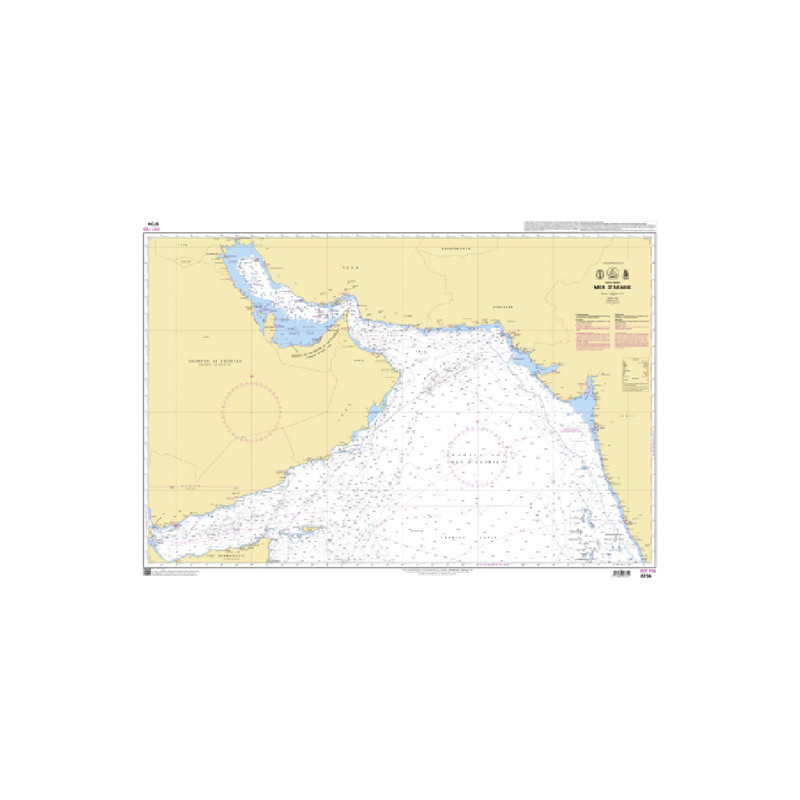 Shom C - 6734 - INT 705 - (fac-similé de la carte IN 7705) - Mer d'Arabie | Librairie Maritime Nautic Way