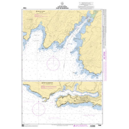 Shom C - 7096 - Baie de Figari - Port de Bonifacio | Librairie Maritime Nautic Way