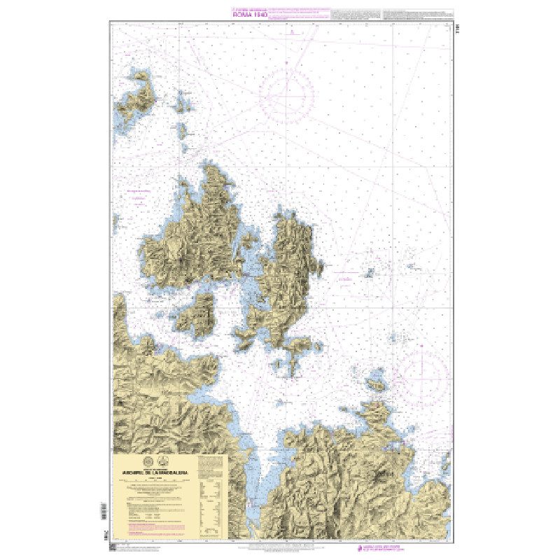 Shom C - 7191 - (fac-similé de la carte IT 324) - Archipel de la Maddalena | Librairie Maritime Nautic Way