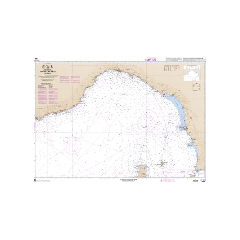 Shom C - 7229 - INT 3300 - (fac-similé de la carte IT 909) - De Nice à Piombino | Librairie Maritime Nautic Way