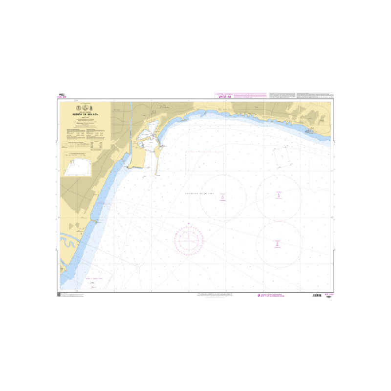 Shom C - 7294 - INT 3157 - (fac-similé de la carte ES 4551) - Puerto de Malaga | Librairie Maritime Nautic Way