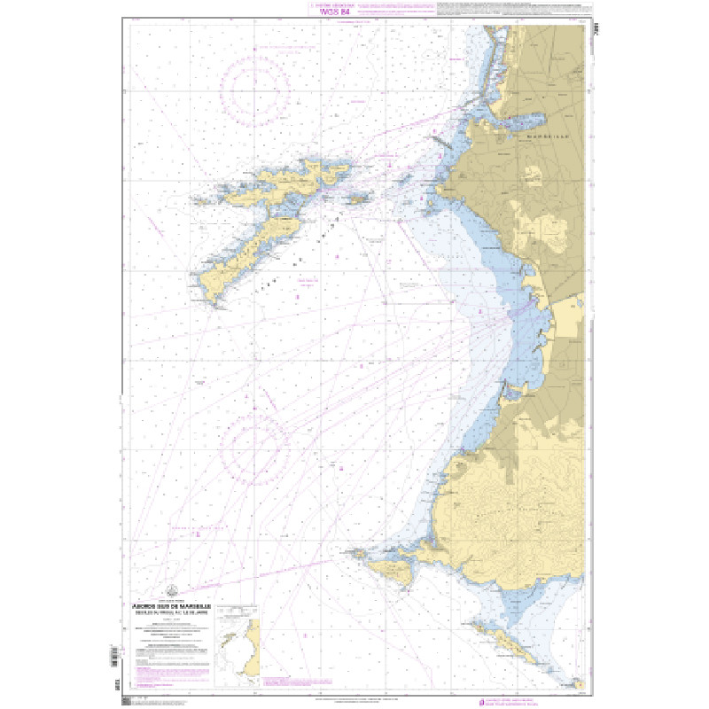 Shom C - 7391 - Abords Sud de Marseille - Des îles du Frioul à l'île de Jarre | Librairie Maritime Nautic Way