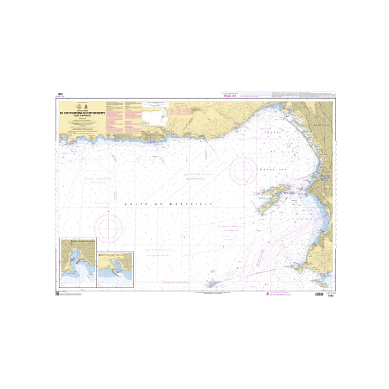 Shom C - 7392 - INT 3195 - Du Cap Couronne au Cap Croisette - Golfe de Marseille | Librairie Maritime Nautic Way