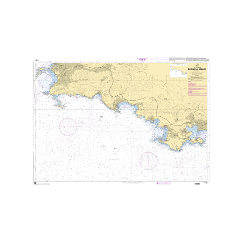 Shom C - 7406 - De Marseille à Toulon | Librairie Maritime Nautic Way