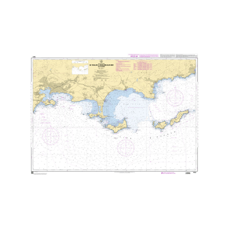 Shom C - 7407 - De Toulon à Cavalaire-sur-Mer - Iles d'Hyères | Librairie Maritime Nautic Way