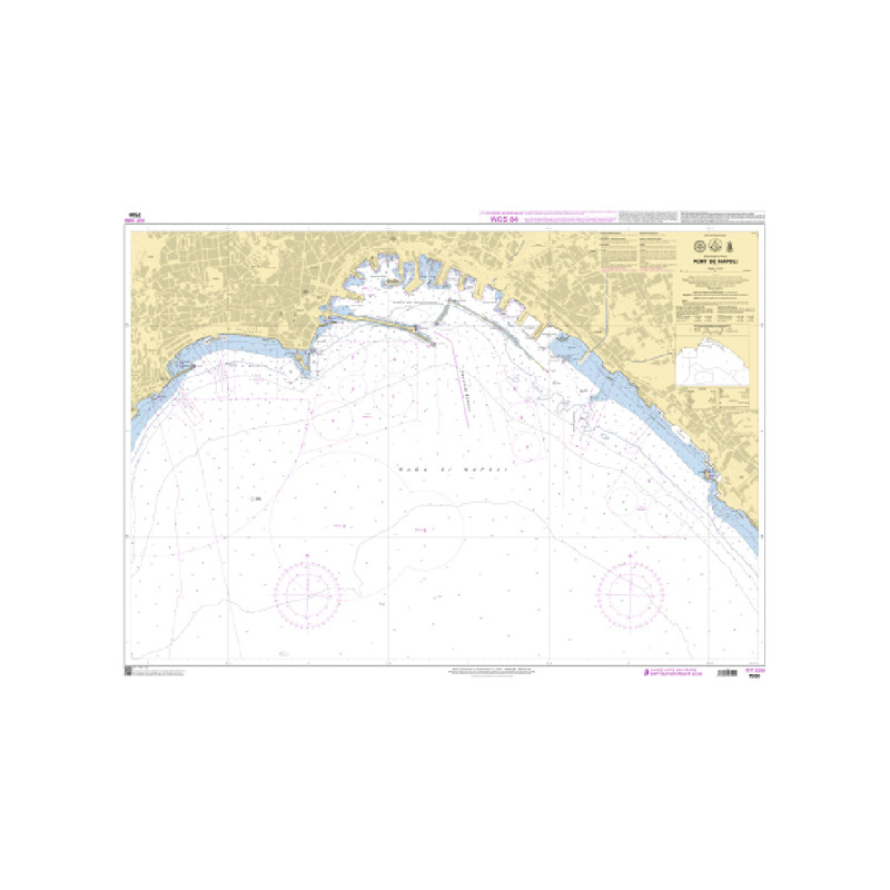Shom C - 7500 - INT 3386 - (fac-similé de la carte IT 84) - Port de Napoli | Librairie Maritime Nautic Way