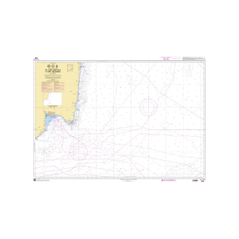 Shom C - 7509 - INT 3306 - (fac-similé de la carte IT 949) - De Capo Sant'Elia à Capo Bellavista | Librairie Maritime Nautic Way