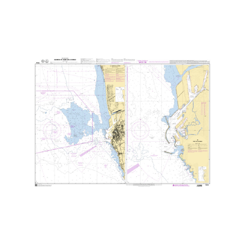 Shom C - 7516 - (fac-similé de la carte IT 120, IT 62) - Abords et port de Livorno | Librairie Maritime Nautic Way