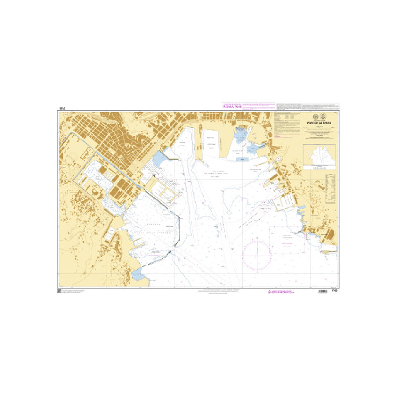 Shom C - 7535 - (fac-similé de la carte IT 59) - Port de La Spezia | Librairie Maritime Nautic Way