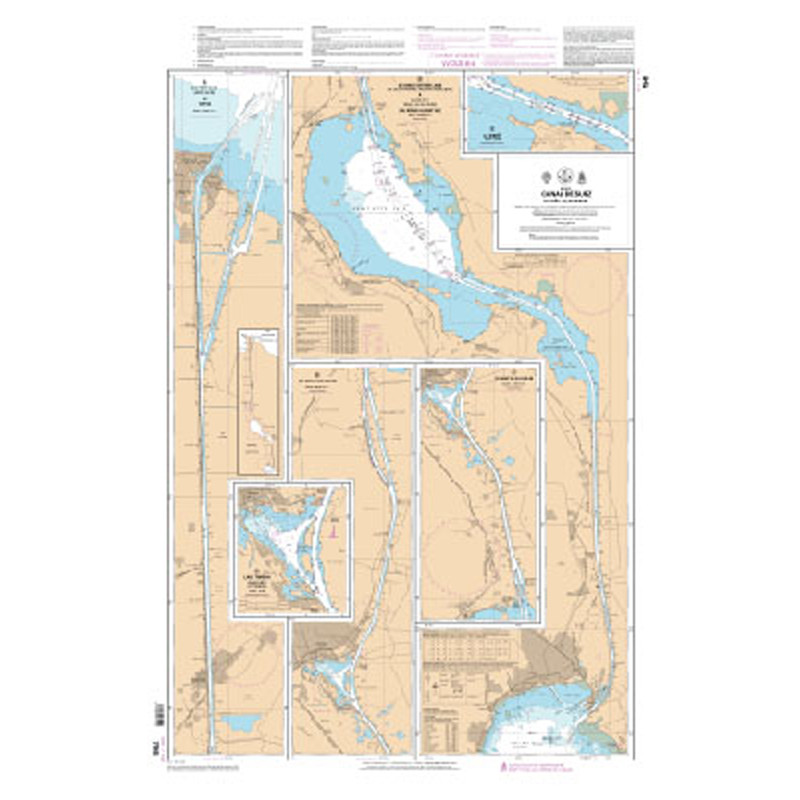 Shom C - 7545 - INT 7141 - (fac-similé de la carte GB 233) - Canal de Suez (Qanât as Suways) | Librairie Maritime Nautic Way