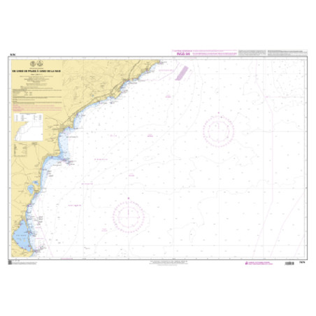 Shom C - 7670 - (fac-similé de la carte ES 47A) - De Cabo de Palos à Cabo de la Nao | Librairie Maritime Nautic Way