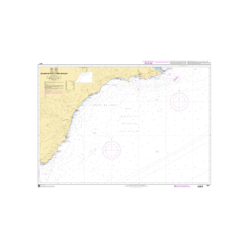 Shom C - 7671 - (fac-similé de la carte ES 46A) - De Cabo de Gata à Cabo de Palos | Librairie Maritime Nautic Way