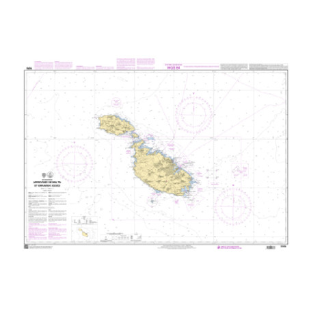 Shom C - 7676 - (fac-similé de la carte GB194) - Approches de Malta et Ghawdex (Gozo) | Librairie Maritime Nautic Way