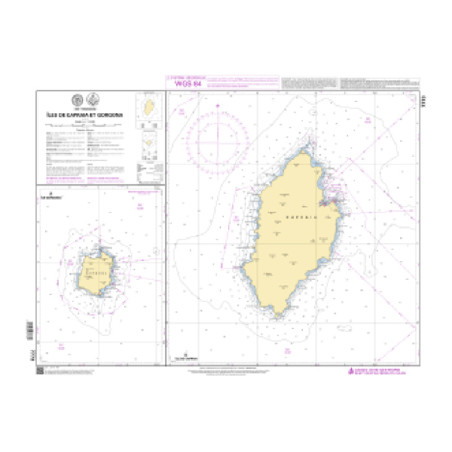 Shom C - 7773 - (fac-similé de la carte IT116) - Îles de Capraia et Gorgona | Librairie Maritime Nautic Way