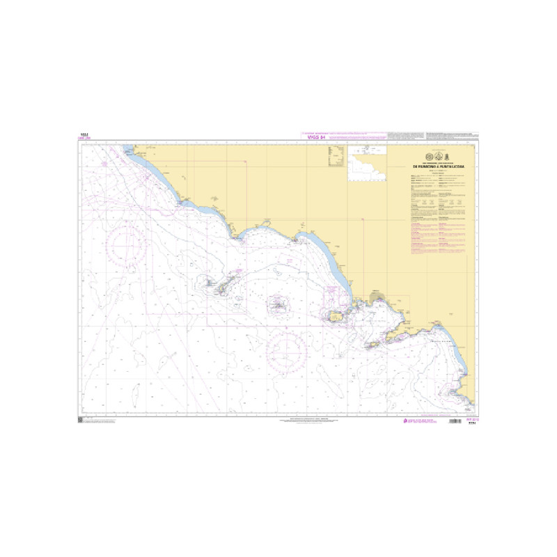Shom C - 7774 - INT 3312 - (fac-similé de la carte IT914) - De Fiumicino à Punta Licosa | Librairie Maritime Nautic Way