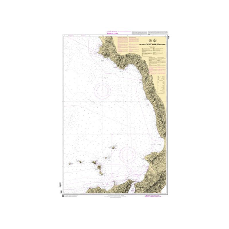 Shom C - 7776 - (fac-similé de la carte IT915) - De Punta Licosa à Capo d'Orlando | Librairie Maritime Nautic Way