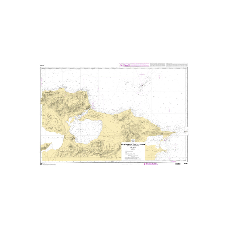 Shom C - 4198 - Du Ras Enghela au Cap Farina - Baie et lac de Bizerte | Librairie Maritime Nautic Way
