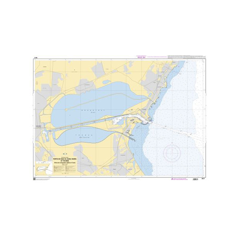 Shom C - 7817 - Ports de Halk et Oued, Radès et Tounes | Librairie Maritime Nautic Way