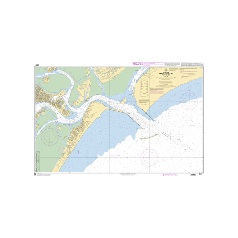 Shom C - 7227 - (fac-similé de la carte IT 226) - Venise (Venezia) - Porto di Lido | Librairie Maritime Nautic Way