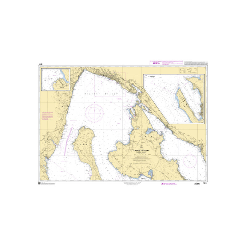 Shom C - 7511 - (fac-similé de la carte HR 50-4) - Abords de Rijeka - Rije?ki Zaljev | Librairie Maritime Nautic Way