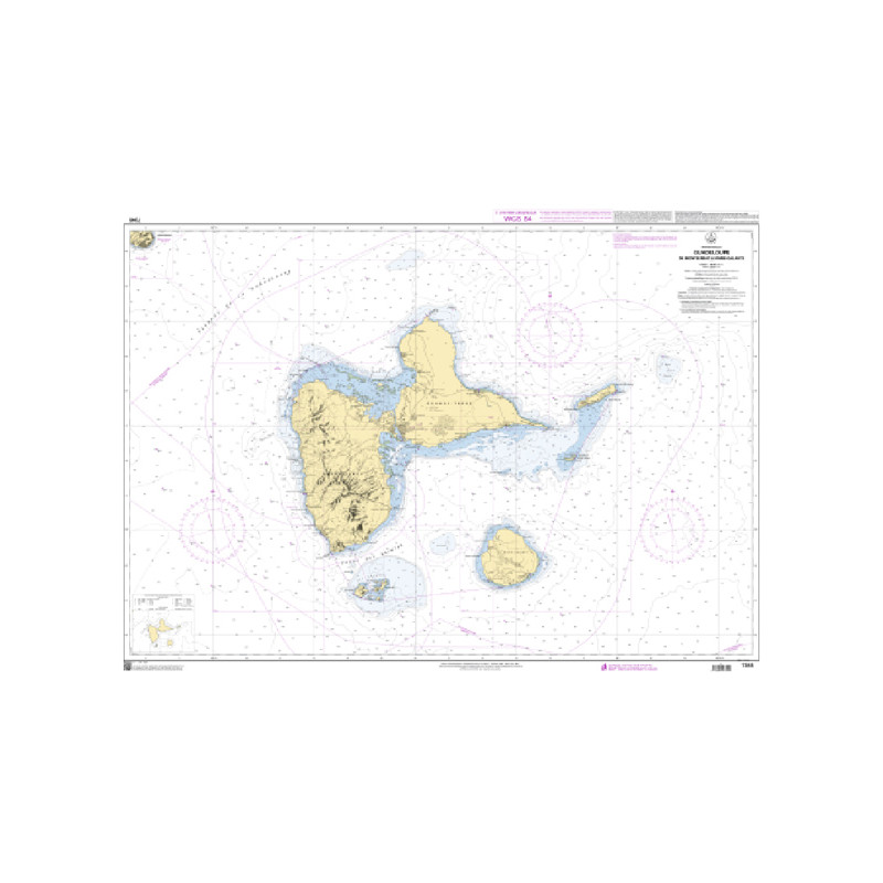 Shom C - 7345 - Guadeloupe - De Montserrat à Marie-Galante | Librairie Maritime Nautic Way